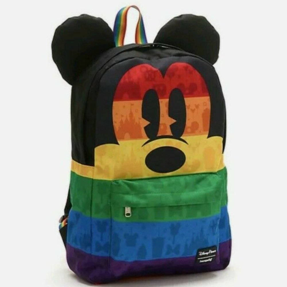 NEW Disney Loungefly Mickey Mouse Rainbow Pride